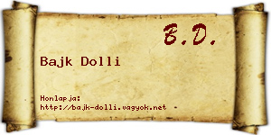 Bajk Dolli névjegykártya